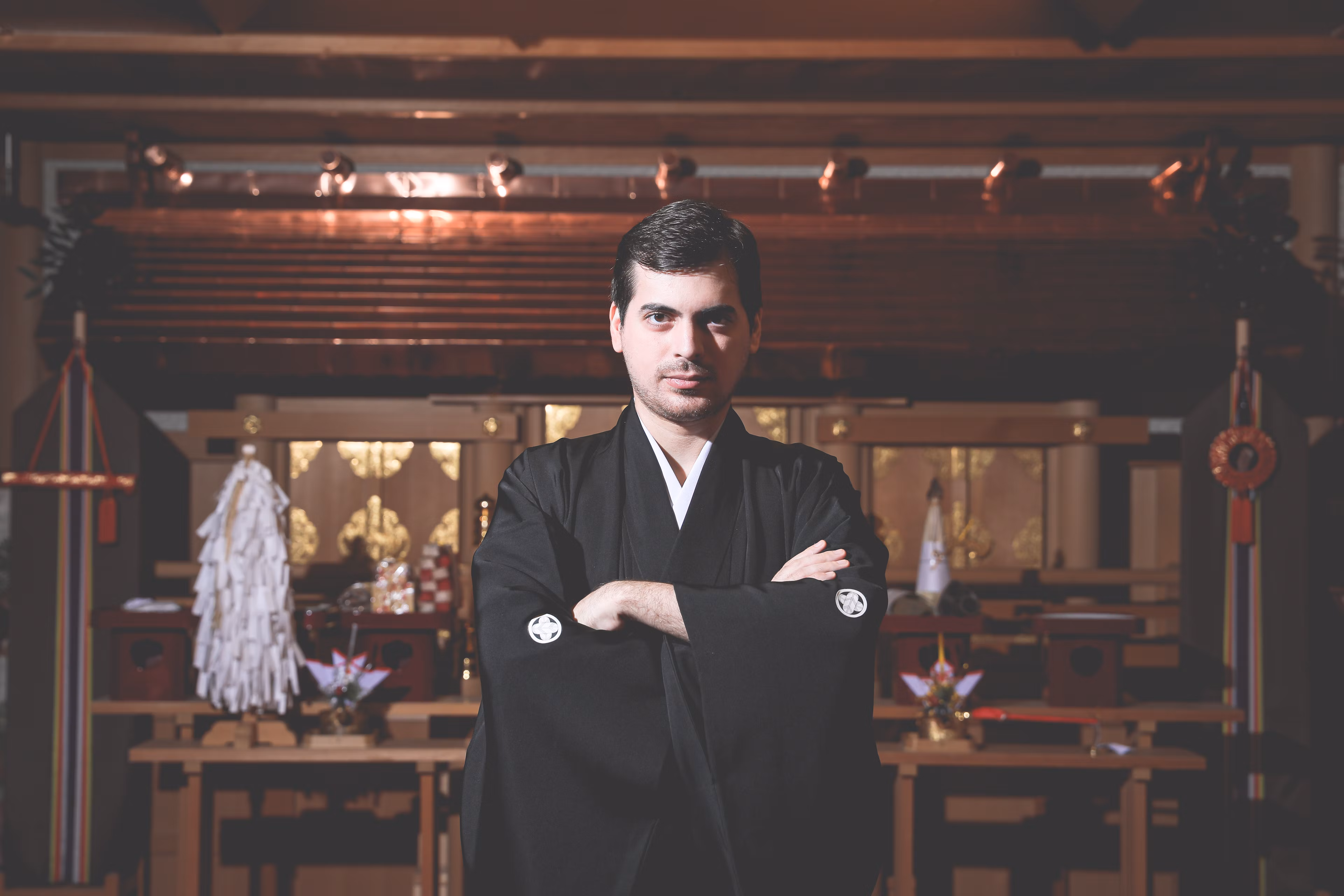 Nicolas in a traditional haori