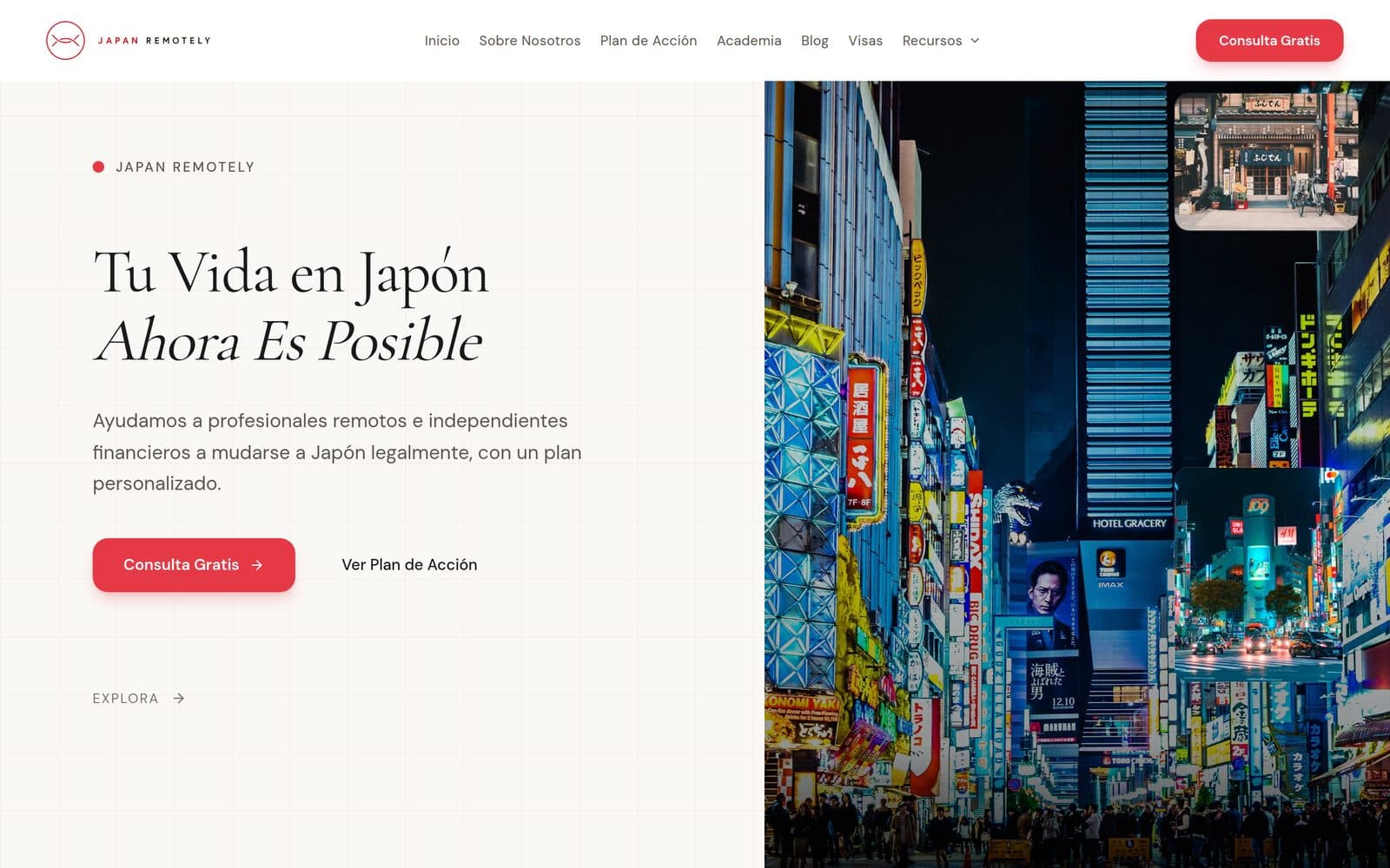 Japan RemotelyのWebサイト